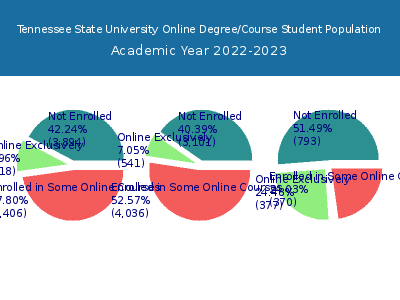 Tennessee State University 2023 Online Student Population chart