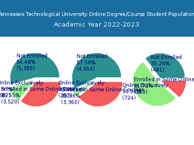 Tennessee Technological University 2023 Online Student Population chart