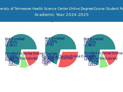 The University of Tennessee Health Science Center 2025 Online Student Population chart
