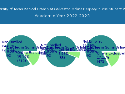 The University of Texas Medical Branch at Galveston 2023 Online Student Population chart