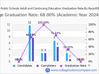 Toledo Public Schools Adult and Continuing Education graduation rate by race
