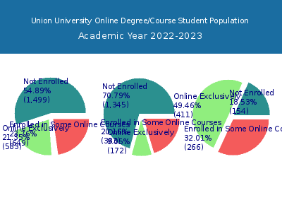 Union University 2023 Online Student Population chart