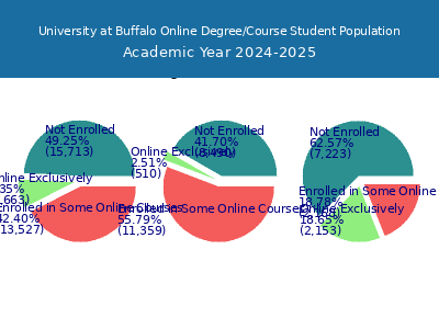 University at Buffalo 2025 Online Student Population chart