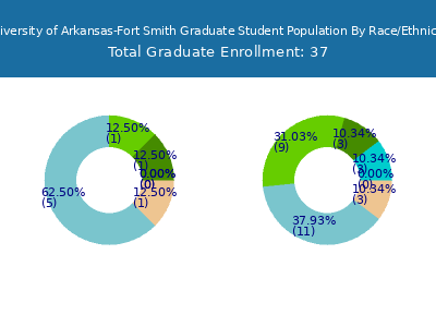 University of Arkansas-Fort Smith 2025 Graduate Enrollment by Gender and Race chart