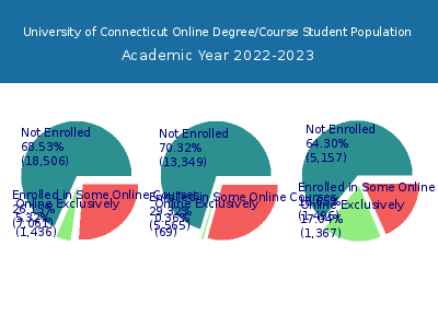 University of Connecticut 2023 Online Student Population chart