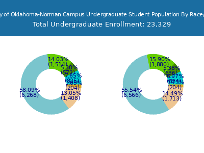 University of Oklahoma-Norman Campus 2025 Undergraduate Enrollment by Gender and Race chart