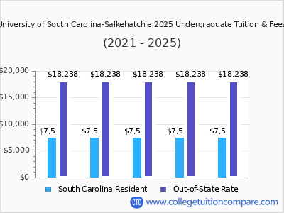 University of South Carolina-Salkehatchie 2025 undergraduate tuition chart