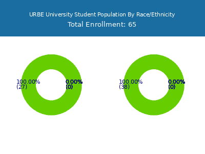 URBE University 2025 Student Population by Gender and Race chart