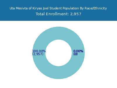 Uta Mesivta of Kiryas Joel 2025 Student Population by Gender and Race chart