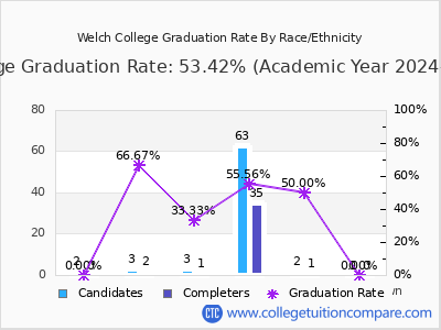 Welch College graduation rate by race