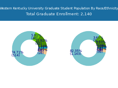 Western Kentucky University 2025 Graduate Enrollment by Gender and Race chart