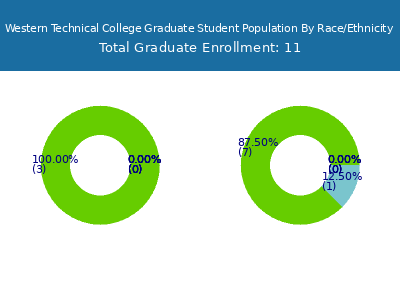 Western Technical College 2025 Graduate Enrollment by Gender and Race chart