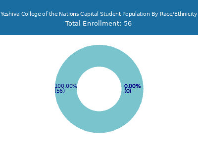 Yeshiva College of the Nations Capital 2025 Student Population by Gender and Race chart