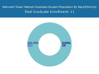 Yeshivath Shaar Hatorah 2025 Graduate Enrollment by Gender and Race chart