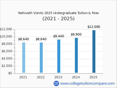 Yeshivath Viznitz 2025 undergraduate tuition chart