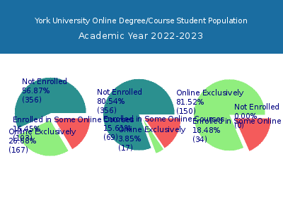 York University 2023 Online Student Population chart
