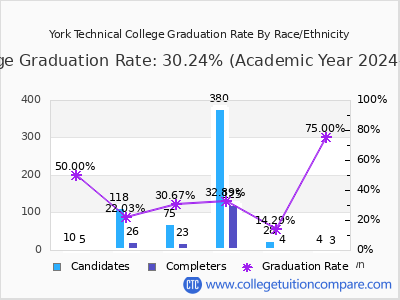 York Technical College graduation rate by race